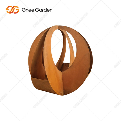 Плантаторы Corten ржавого красного современного на открытом воздухе плантатора металла ориентированные на заказчика стальные