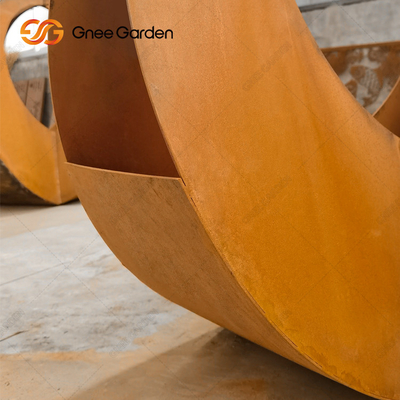 Плантаторы Corten ржавого красного современного на открытом воздухе плантатора металла ориентированные на заказчика стальные