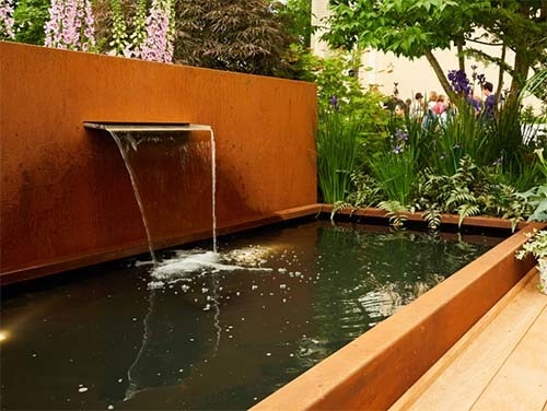 сад металла корозии 1800mm анти- орнаментирует ринв воды Corten стальной