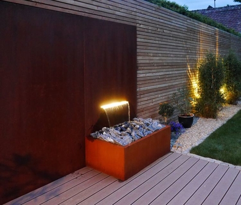 сад металла корозии 1800mm анти- орнаментирует ринв воды Corten стальной