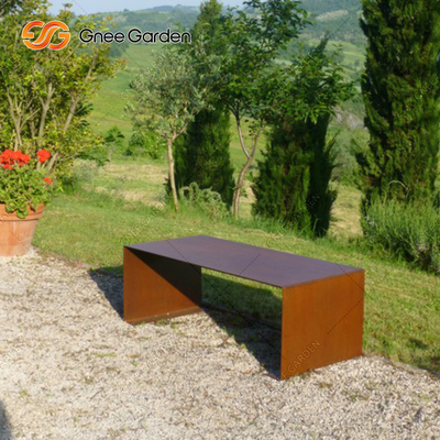 мебели металла 1800mmx510mm Суд Corten на открытом воздухе стальной для общественных мест