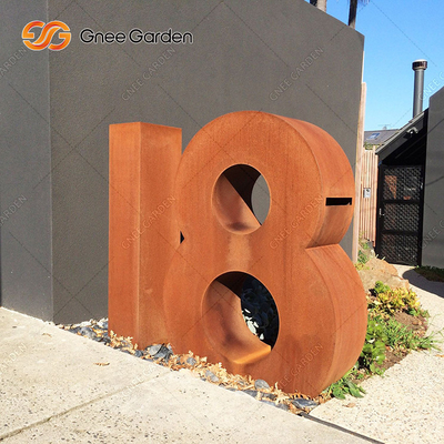 почтовый ящик 400mm Corten стальной свободный стоящий на открытом воздухе для почтовой службы