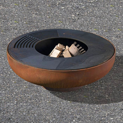 Варить Corten обслуживания OEM стальной на открытом воздухе жарит деревянное горение