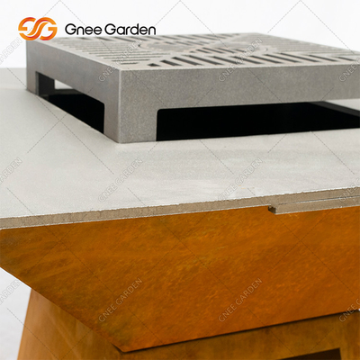 размер огня барбекю 3mm толстой передвижной Corten стальной подгонянный ямой