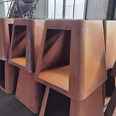 размер огня барбекю 3mm толстой передвижной Corten стальной подгонянный ямой