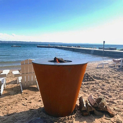 Швырок горя гриль стальной на открытом воздухе плиты Corten верхний для располагаться лагерем сада