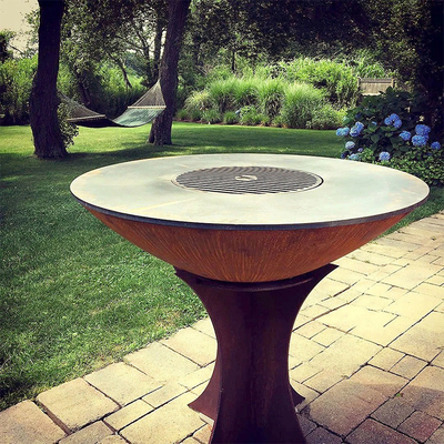 грили 1000mm Corten стальные на открытом воздухе варя с отделяемым основанием