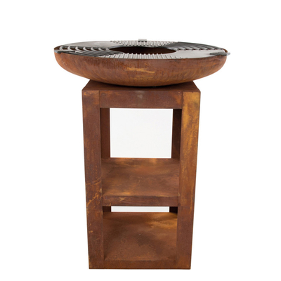 Современная уличная кухня Corten Steel Grill Wood Burning Camping BBQ Grill