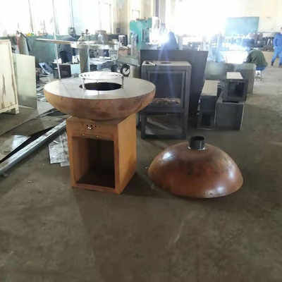 Яма огня стали Corten финиша современного угля ржавая для на открытом воздухе варить БАРБЕКЮ кухни