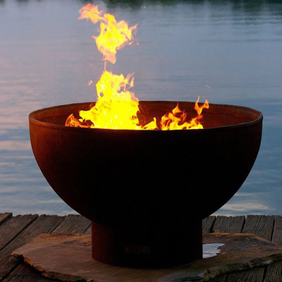 Ориентированный на заказчика лазер отрезал яму на открытом воздухе Prerusted огня Firepits портативную Corten стальную