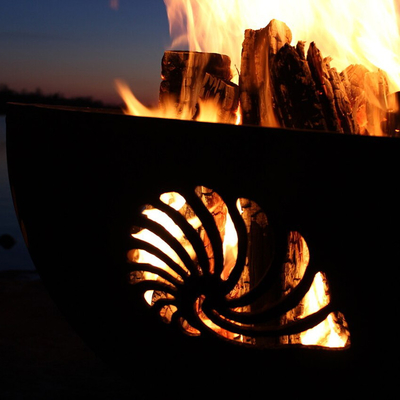 36 дюймов Pre заржавел Corten стальное Firepits на открытом воздухе с патиной окиси