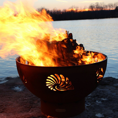 36 дюймов Pre заржавел Corten стальное Firepits на открытом воздухе с патиной окиси