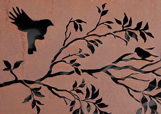 На открытом воздухе коррозионностойкий лазер Corten отрезал экраны для задворк