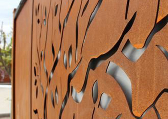 Уединение Corten дизайна дуба ржавое стальное экранирует декоративные 600*1200mm