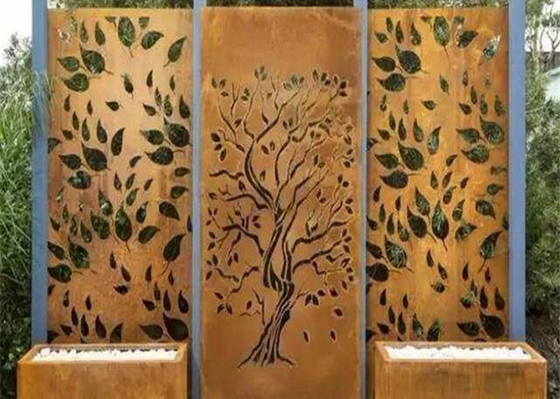 Уединение Corten дизайна дуба ржавое стальное экранирует декоративные 600*1200mm