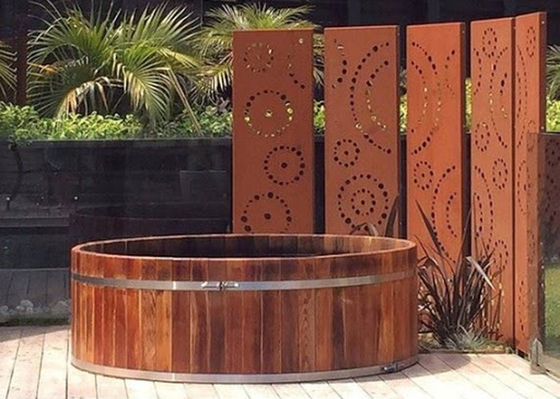сад металла 1800x900mm орнаментирует Corten стальные декоративные экраны объезжают картину