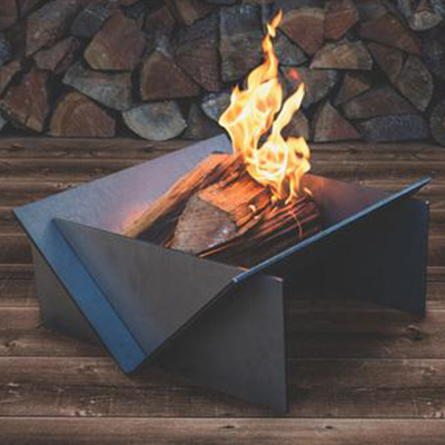 Отделяемое заржаветое естественное Corten стальное Firepit GN-FP-333 на открытом воздухе нагревая
