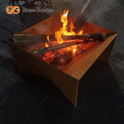 Древесина сада горя сталь Firepit Corten для располагаться лагерем задворк