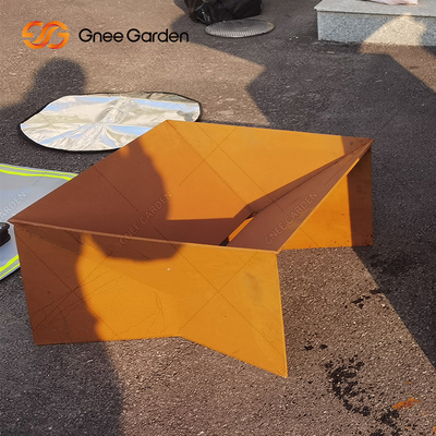 Квадрат формирует древесину горя толщину ямы 3mm огня Corten стальную