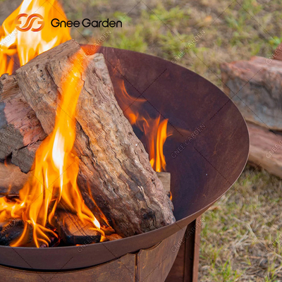 отрезок лазера 56cm вокруг ямы огня Corten для украшения сада