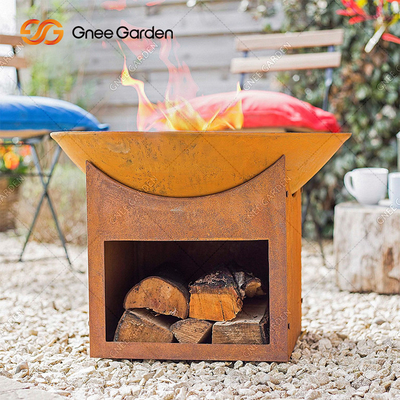 отрезок лазера 56cm вокруг ямы огня Corten для украшения сада