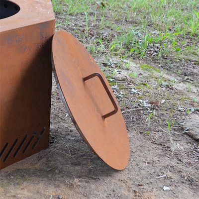 Подгонянная яма огня Corten стальная для сада на открытом воздухе