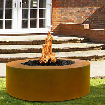 Яма огня Corten круглого открытого сада стальная располагаясь лагерем для внешнего деревянного горения
