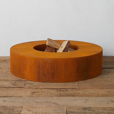Яма огня Corten отличительного подогревателя толщины металла 2mm Corten стального ржавого стальная для на открытом воздухе шара ямы огня