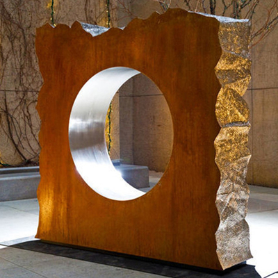 Скульптура оформления коррозионностойкой скульптуры Corten стальной домашняя с нержавеющей сталью