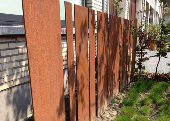 панели загородки Corten сада 2m дизайн высокой стальной внешний для жилого