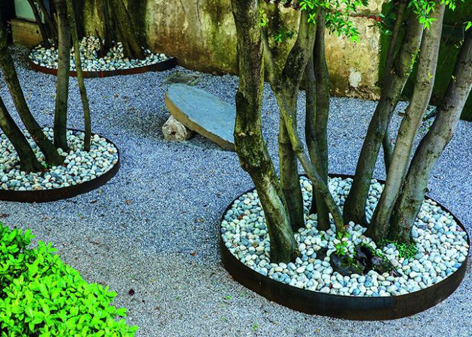 Подпорная стенка Corten стальная
