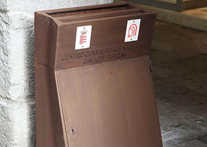 Уличная мебель - мусорное ведро Corten стальное