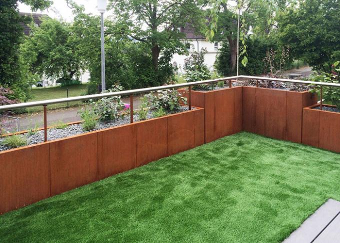 Ржавый цветочный горшок украшения сада плантатора Corten