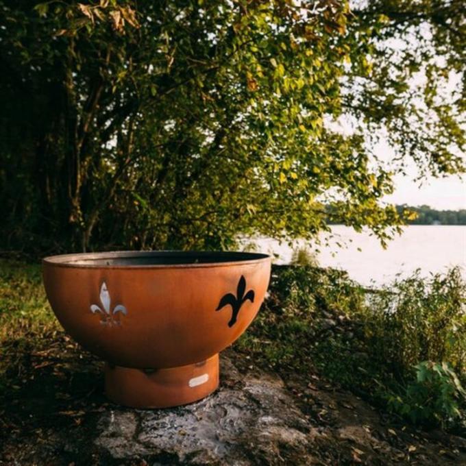 Яма огня сада барбекю угля шара огня размера Corten стальная круглая располагаясь лагерем на открытом воздухе