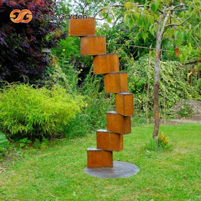 Искусство скульптуры Corten нового дизайна большое на открытом воздухе современное стальное