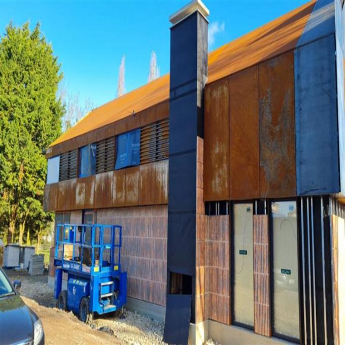 Лист плакирования панели металла стального фасада Corten декоративный твердый