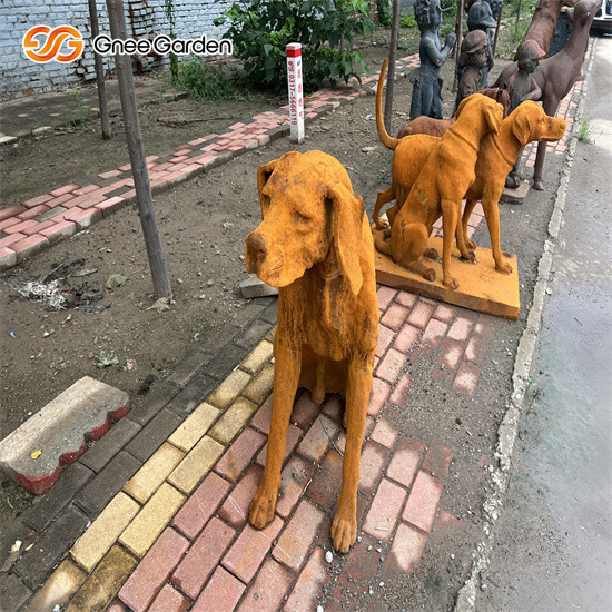 Скульптура Corten стальная животная