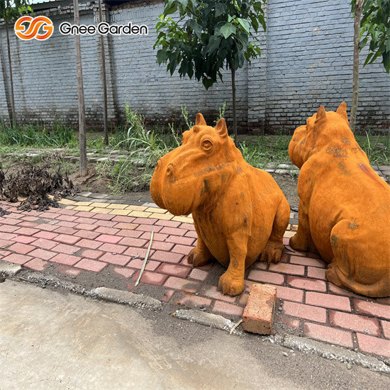 Скульптура Corten стальная животная