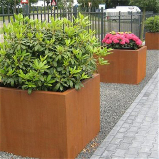 Коробки плантатора Corten стальные