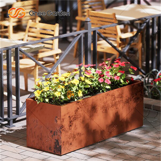 Коробки плантатора Corten стальные