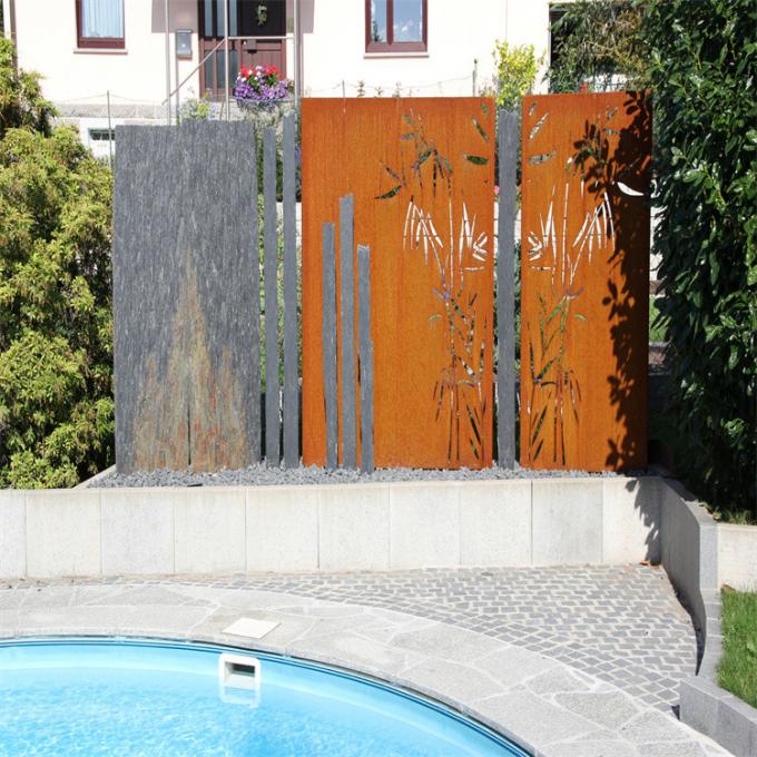 Экраны уединения Corten декоративного сада OEM стальные