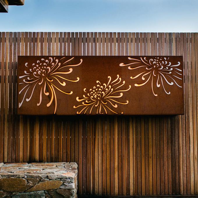Лазер отрезал экраны уединения экрана балкона Corten стальные