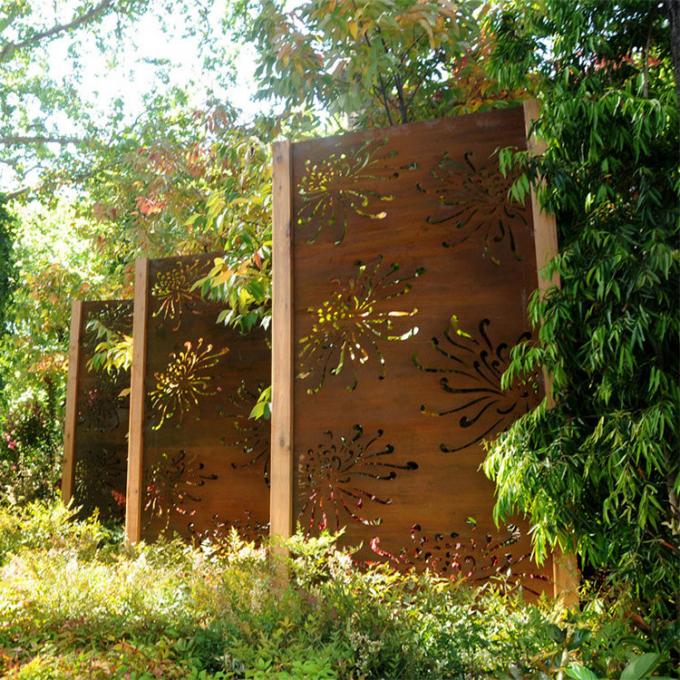 Лазер отрезал экраны уединения экрана балкона Corten стальные