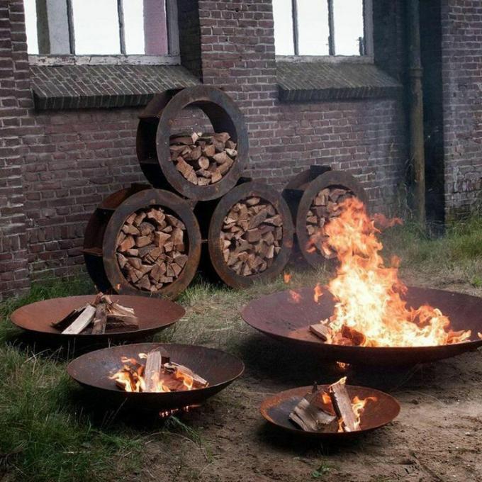 Ямы огня Corten стальные