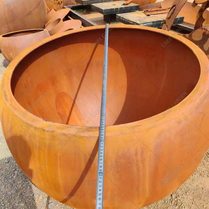 Коробки завода сферы плантатор металла стальных баков Corten сада форменной на открытом воздухе поднятый на открытом воздухе