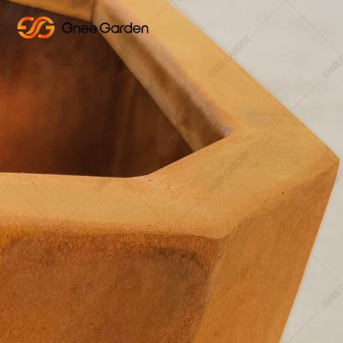 Фабрика подгоняет сад Corten стальной засаживая цветочные горшки коробки большие