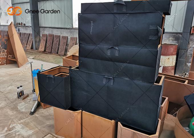 Плантатор цветка Corten дешевых больших на открытом воздухе цветочных горшков цвета золота вазы нержавеющей стали стальной