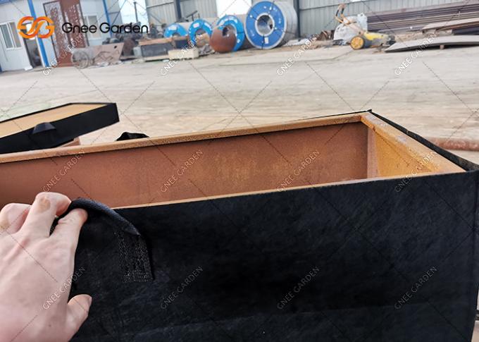 Плантатор цветка Corten дешевых больших на открытом воздухе цветочных горшков цвета золота вазы нержавеющей стали стальной