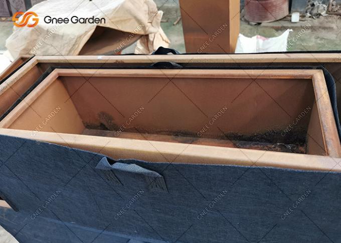 Плантатор Corten изготовленной на заказ коробки современного дизайна баков завода по изготовлению стали металла длинной стальной