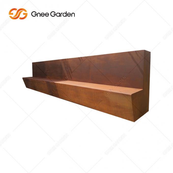 Мебель металла самой последней скамейки в парке уличной мебели Corten дизайна 2022 стальной на открытом воздухе
